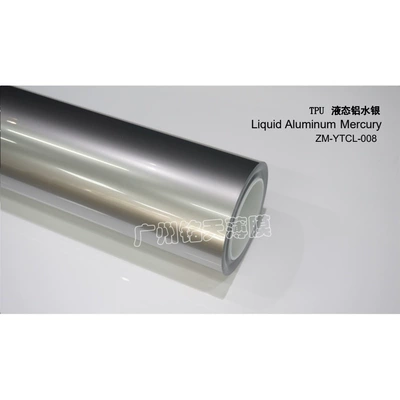full car film, whole roll — Auto Color Change Film - imported-tpu-liquid-metal-aluminum-mercury-152-15m-roll