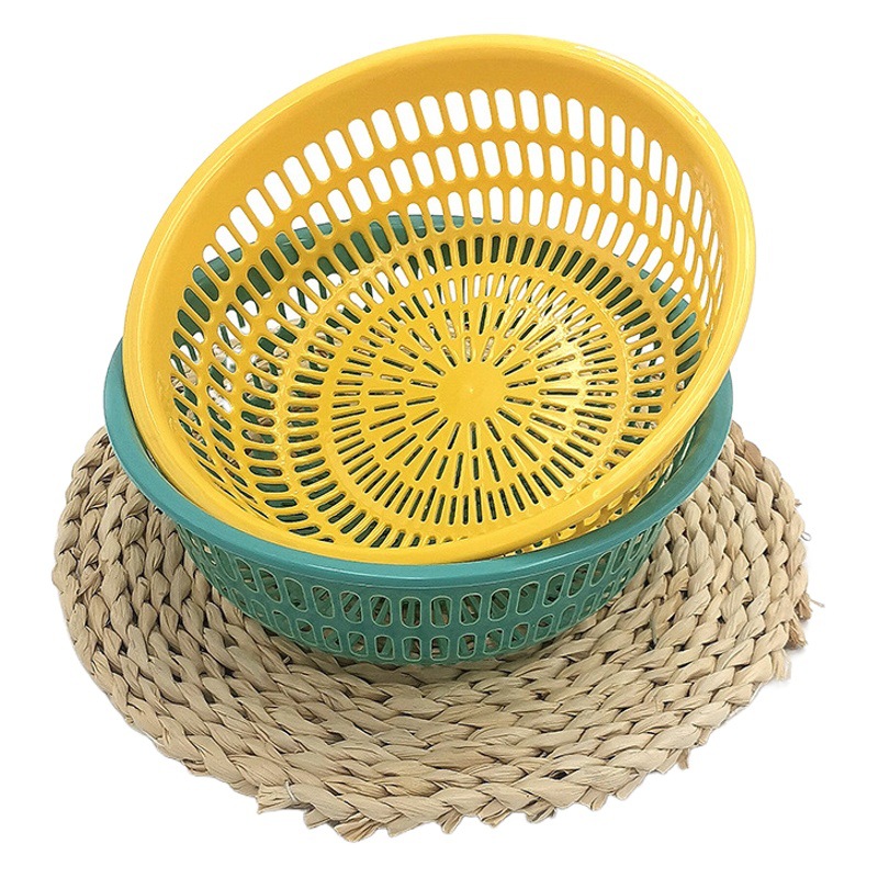 I1 747 106 # tamaño pequeño a rayas cesta de verduras grande cesta de plástico azul vegetal Yiwu 2 yuanes tienda al por mayor