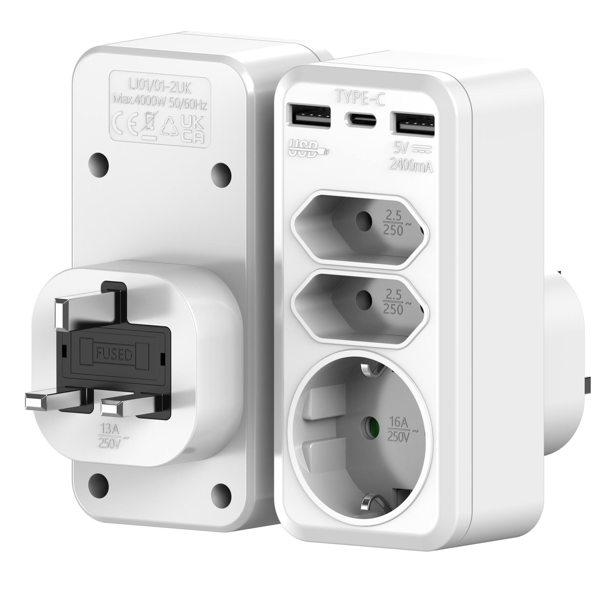 영국 표준 변환 플러그 USB C