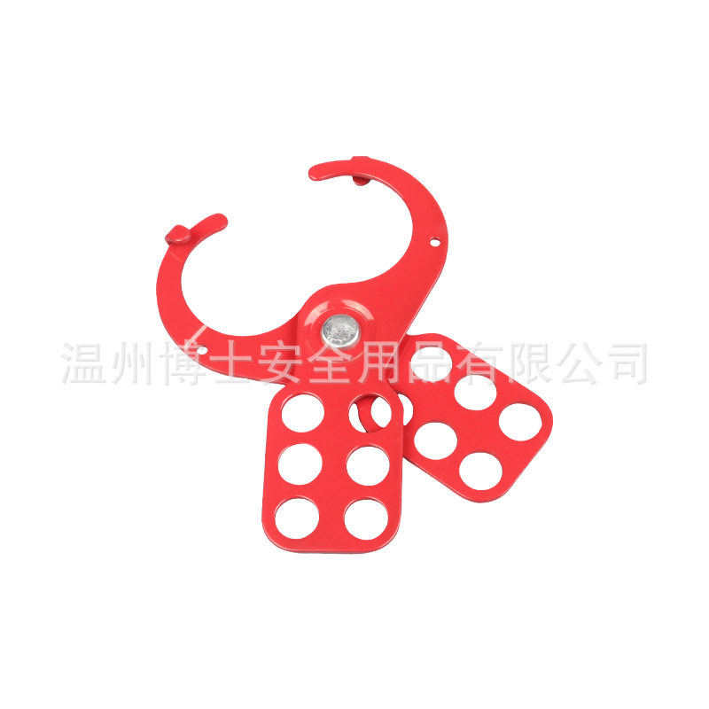 BOZZYS工业安全锁具停工多人管理1.5寸6孔经济型钢制钳口搭扣锁