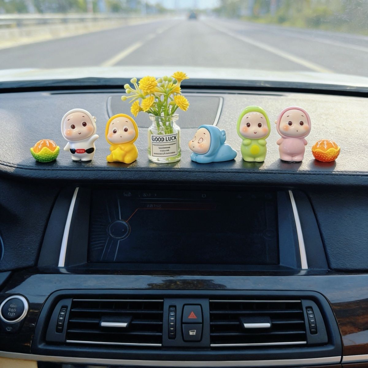 2026 New Cute Pajama Healing Star Doll Decoration for Car, Office, Computer, and Dashboard