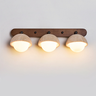 Medieval Style Mirror Headlight Bathroom Mirror Cabinet Wabi-Sabi Retro Bathroom Cabinet Bathroom Cabinet Mirror Light Makeup Mirror Light