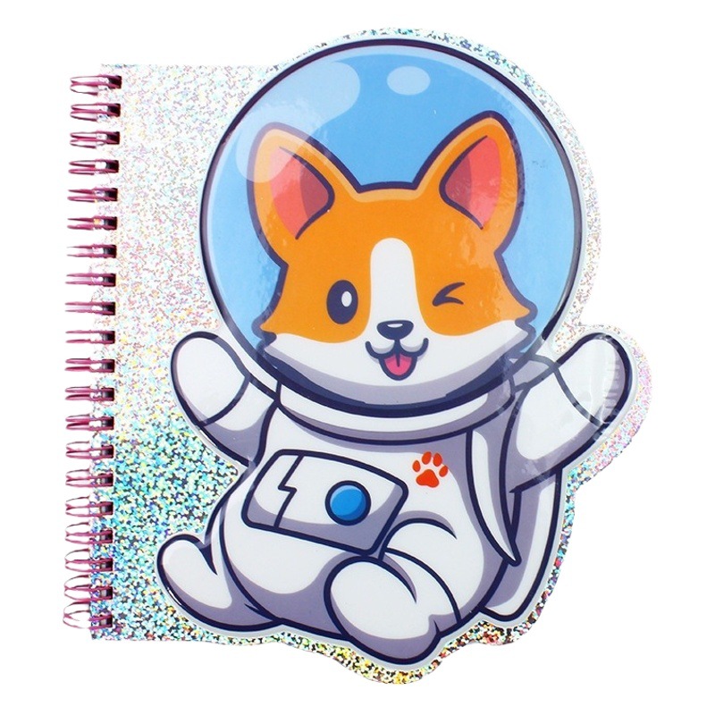 PVC esponja tridimensional burbuja pegatinas cubierta láser bobina libro lindo patrón animal de dibujos animados bloc de notas se puede personalizar