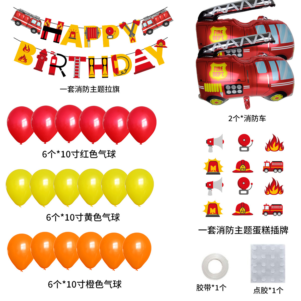 Cumpleaños globo cumpleaños tire bandera 10 pulgadas ronda látex diseño escena fiesta niños cumpleaños globo traje al por mayor