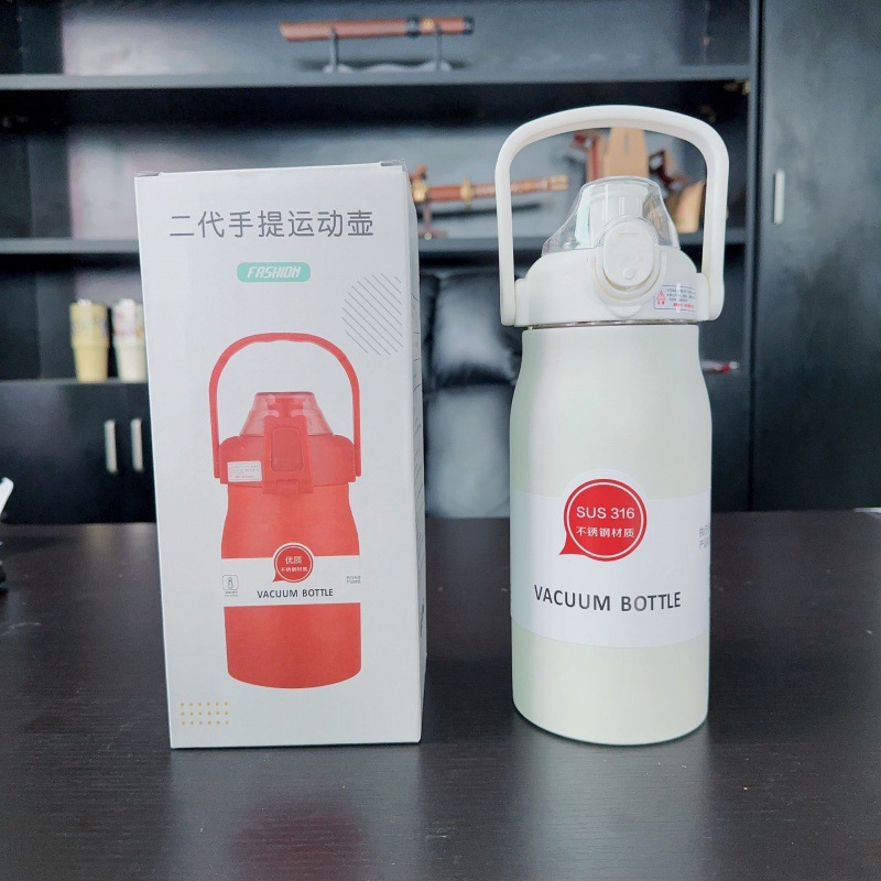 Olla de viaje con manija-blanco 1000ml