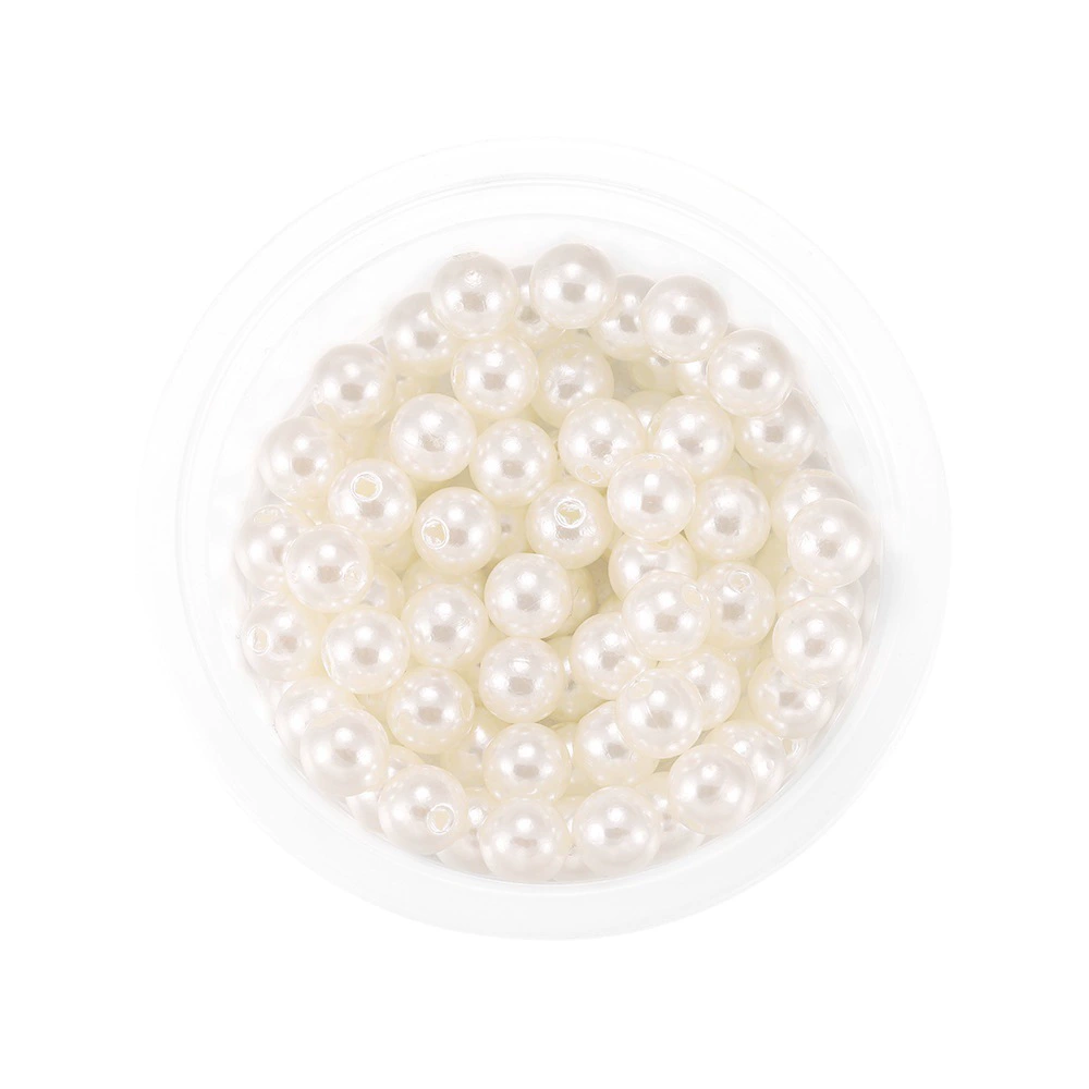 Accessory, white beige beads pearl, DIY, 3-20mm