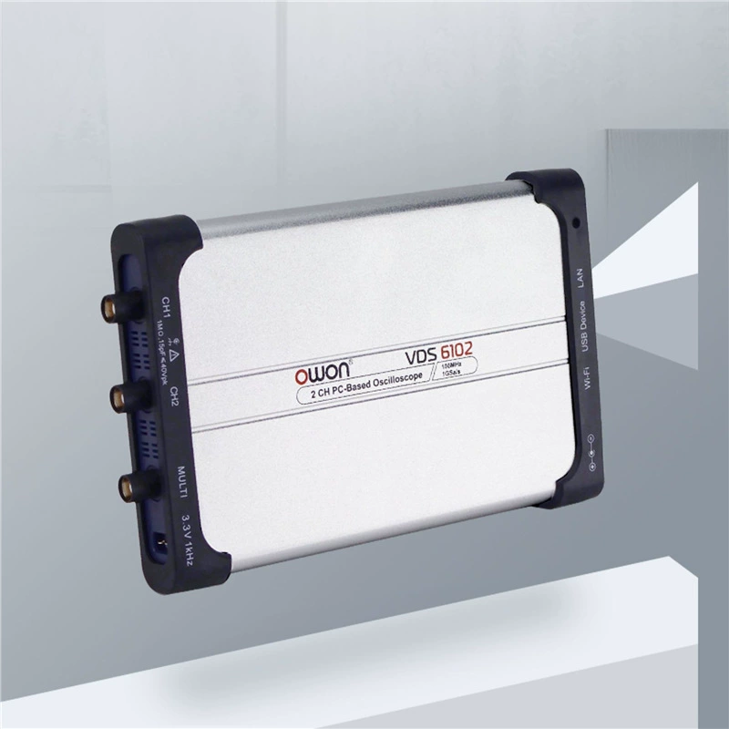 OWON виртуальный PC цифровой осциллограф VDS6102 двухканальный 100M удобный источник сигнала для вторичной разработки