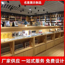 定制图书馆书架阅览室书店双面展示柜学校图书架书墙文具店储藏架