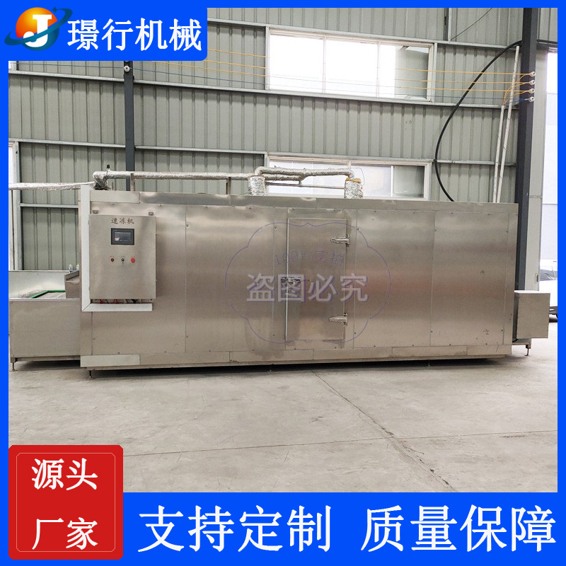供应单冻机 生鲜超低温连续式速冻机设备 肉制品面食隧道式速冻机