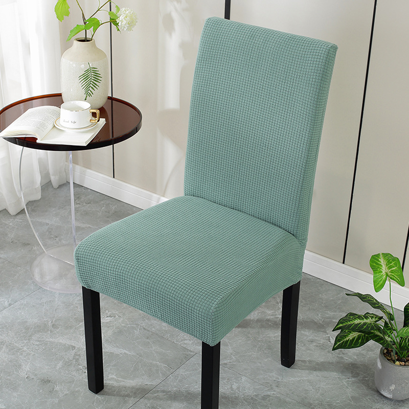 cubierta de silla, asiento de mesa de comedor, cubierta de silla de hotel, cojín de respaldo integrado, elástico universal, cubierta de taburete doméstico simple