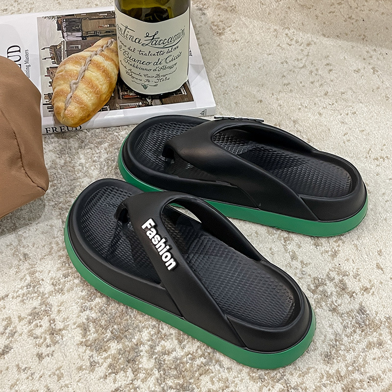 Summer Height Increasing Flip-Flops Women, Outdoor And Indoor Use, Thick Non-Slip, Fashionable Soft Top Quality Sole, Lightweight_voghion.com