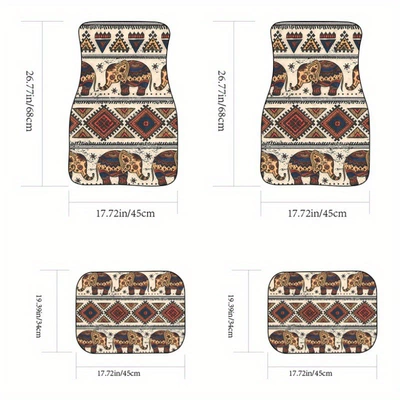 Decorative Floor Mats 4-Piece Set Easy | Avtomobil döşəmə paspasları - new-car-floor-mats-39-3344cm-two-piece-set