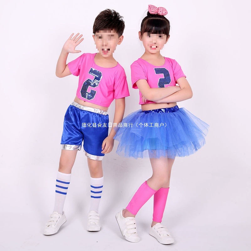 Детские костюмы для выступлений, юбки-пачки для черлидинга, джазовые костюмы, женские юбки принцессы с блестками, марлевые юбки для детского сада.