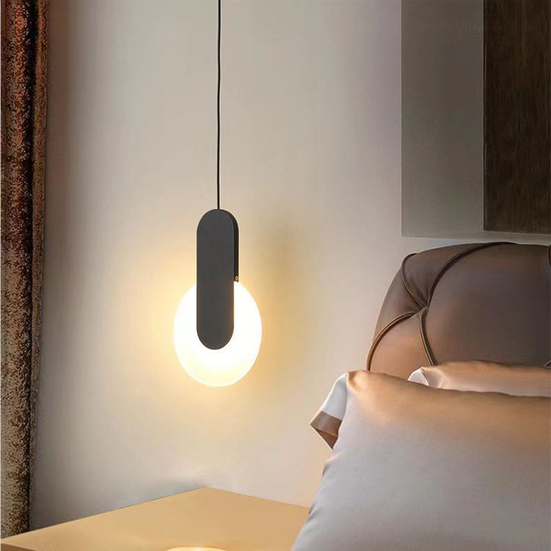 Modern Minimalist Bedside Pendant Light Luxurious Living Room Background Wall Long Line Lamp Restaurant Bedroom Minimalist Internet Celebrity Style Small Pendant Light