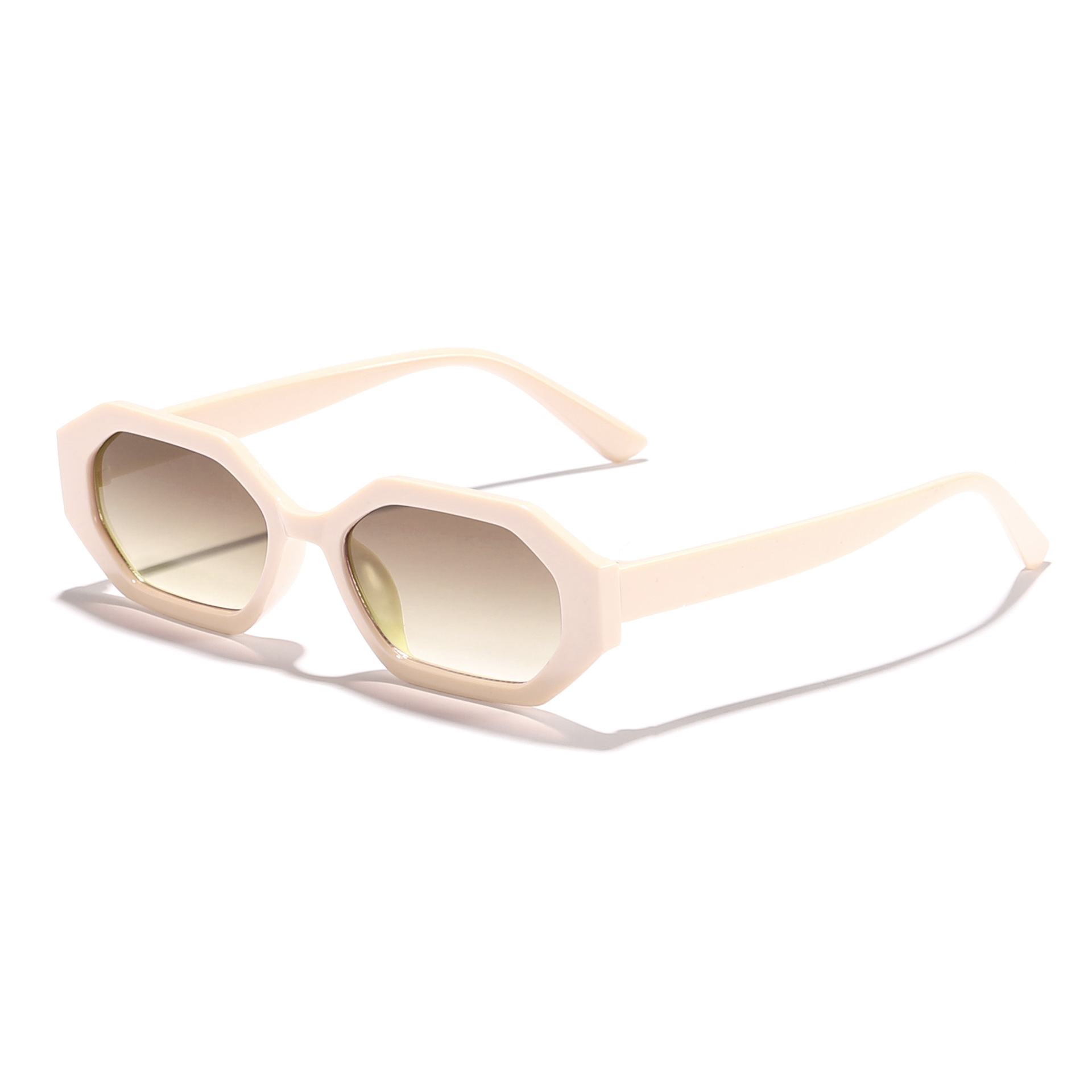 2025 Gafas de sol de montura pequeña livianas de moda para hombres y mujeres Gafas de sol de alta calidad para exteriores geométricas irregulares europeas y americanas