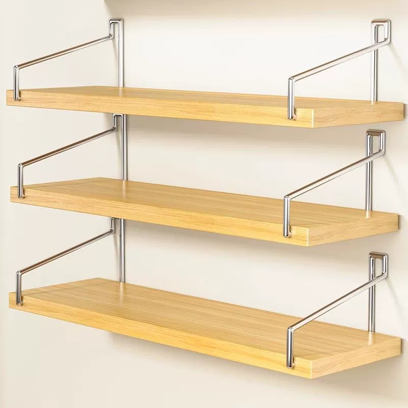 Настенная полка, подвесное железное искусство без сверления для украшения стены телевизора в гостиной, книжная полка на стене спальни, одна полка.