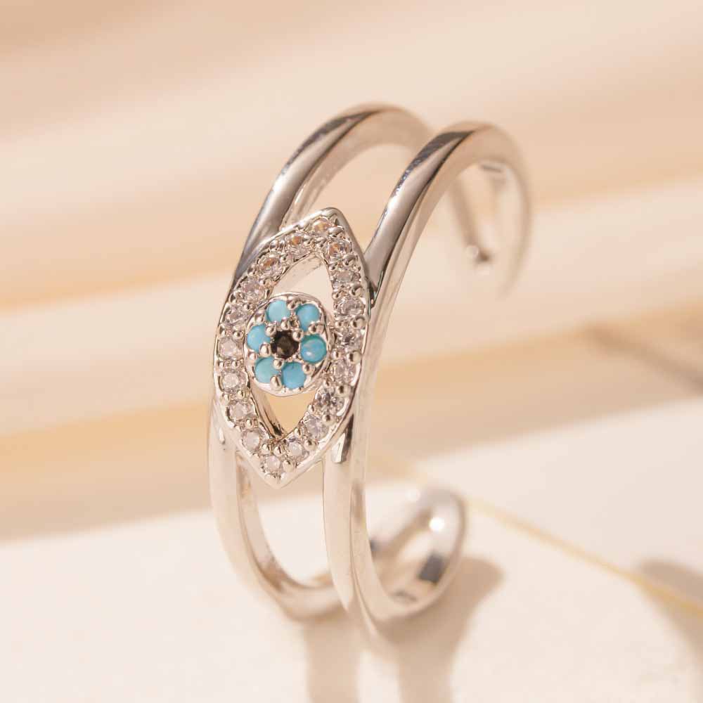 Glittrande designerring för kvinnor, elegant och bekväm_voghion.com