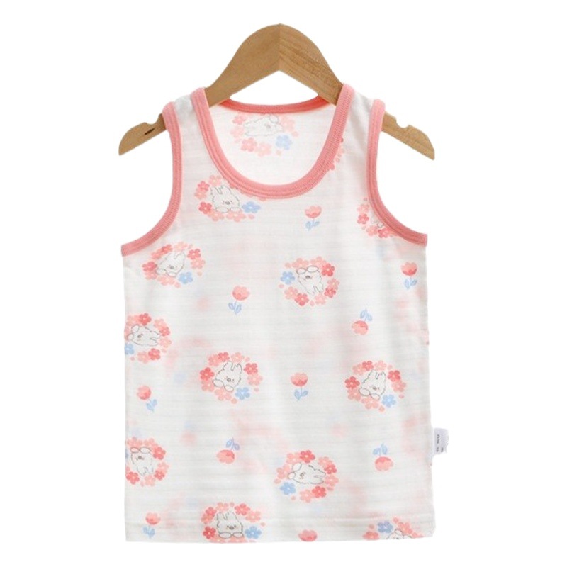 3-Pack Autumn Children's Vests, Class a Pure Cotton Girls' Thin Tank Tops, Baby Undershirts, Infant Summer Vests