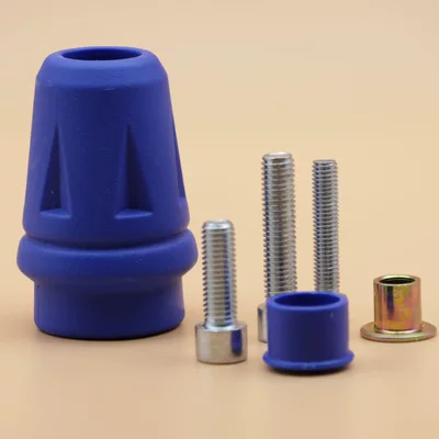 Baboon/250Nk Competitive Bumper Anti-Fall – Motorcycle bumper - blue-single-with-3-different-types-of-screws