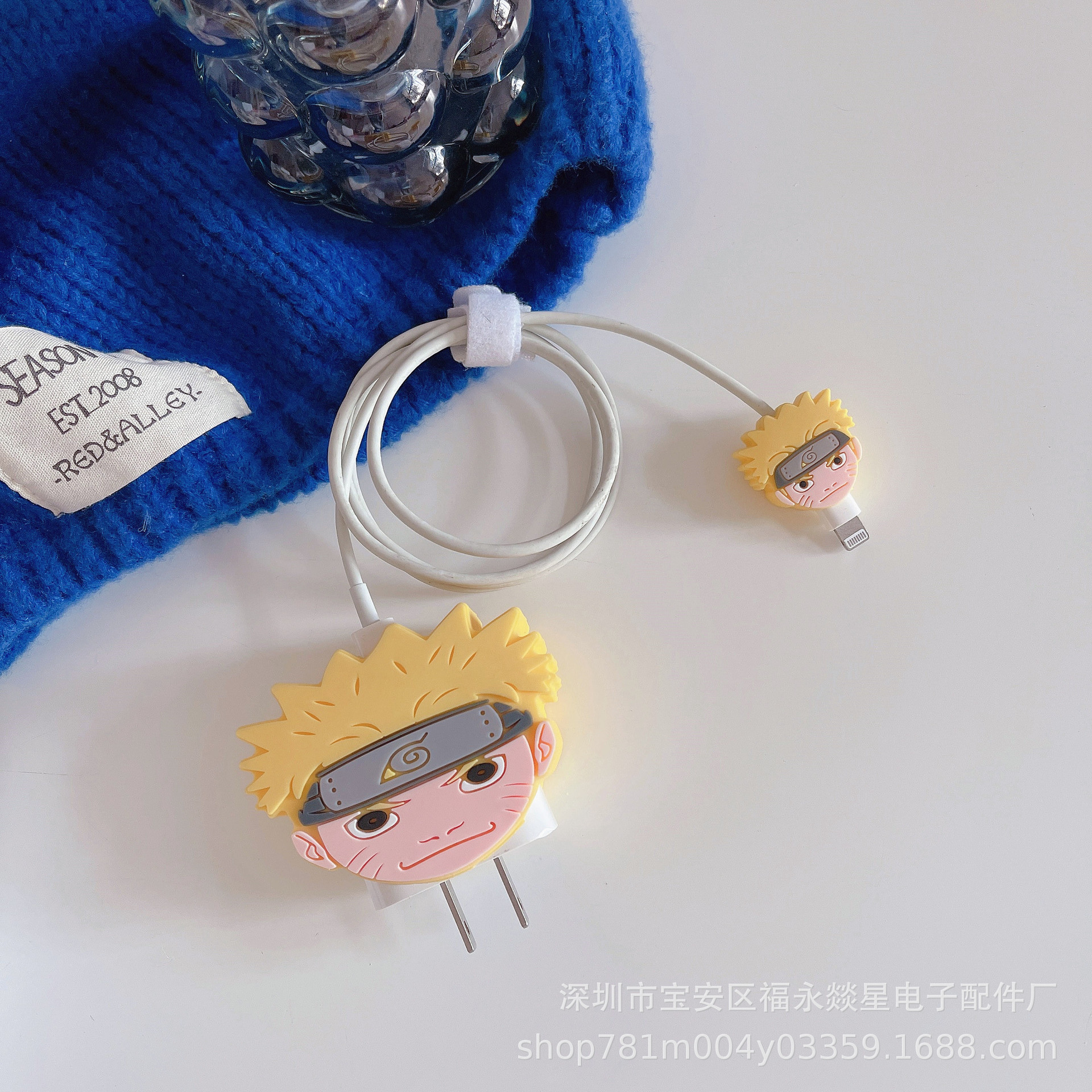 Nuevo cable de datos de dibujos animados cubierta protectora adecuado para Apple carga rápida cabeza 18/20W carga cabeza cubierta protectora Winder