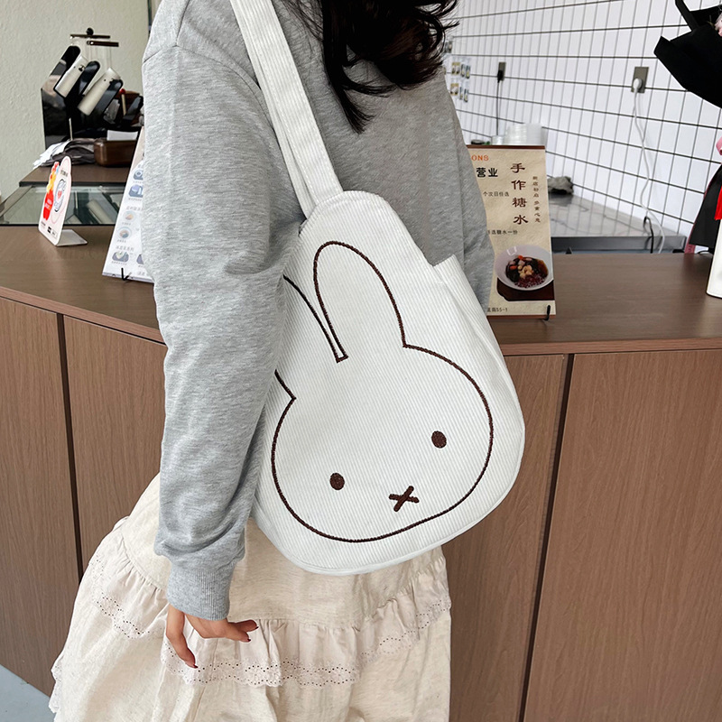 Corduroy Tote Bag for Women, New Large-Capacity Fashionable Shopping Bag, Lightweight Casual Student Shoulder Bag Corduroy Tote Bag for Women, New Large-Capacity Fashionable Shopping Bag, Lightweight Casual Student Shoulder Bag