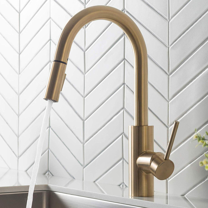 Cross-Border Foreign Trade 304 Stainless Steel Pull-Out Faucet Rv Kitchen Laundry Sink Countertop Basin Hot and Cold Water Faucet Wholesale Cross-Border Foreign Trade 304 Stainless Steel Pull-Out Faucet Rv Kitchen Laundry Sink Countertop Basin Hot and Cold Water Faucet Wholesale