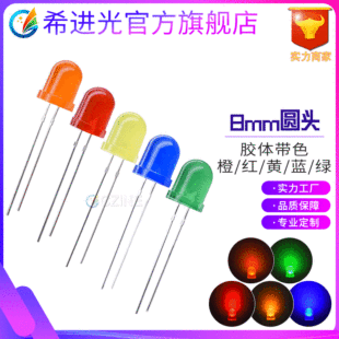f8����8mm�t�l�t���{�G�S�ȟ��t��ָʾ��ֱ��ʽled����l����O��