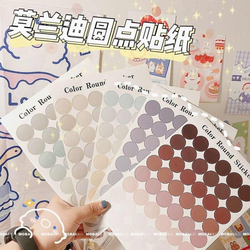 Morandi Colorful Dot Stickers Wall Card Decoration Painting Round Planner Accessories Ins Photo Stickers Planner Morandi Colorful Dot Stickers Wall Card Decoration Painting Round Planner Accessories Ins Photo Stickers Planner