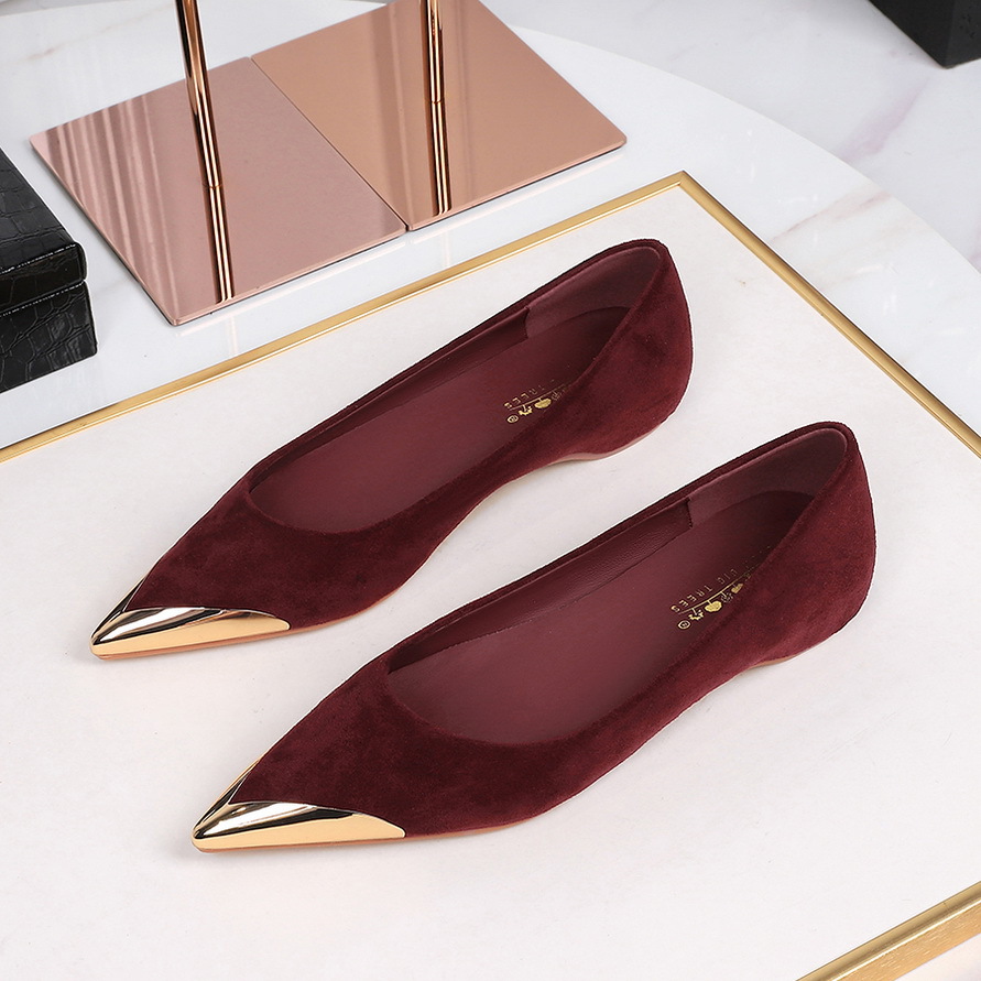 531-19 style, fashionable, metal pointed, shallow mouth, height increasing, single shoe for women, comfortable and easy to step on, women's shoes