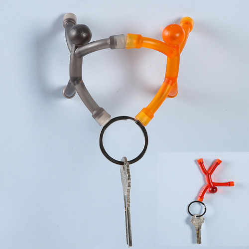 Export magnetic figurines soft rubber creative figurine hook refrigerator sticker magnetic toys climbing wall changeable magnet figurine 