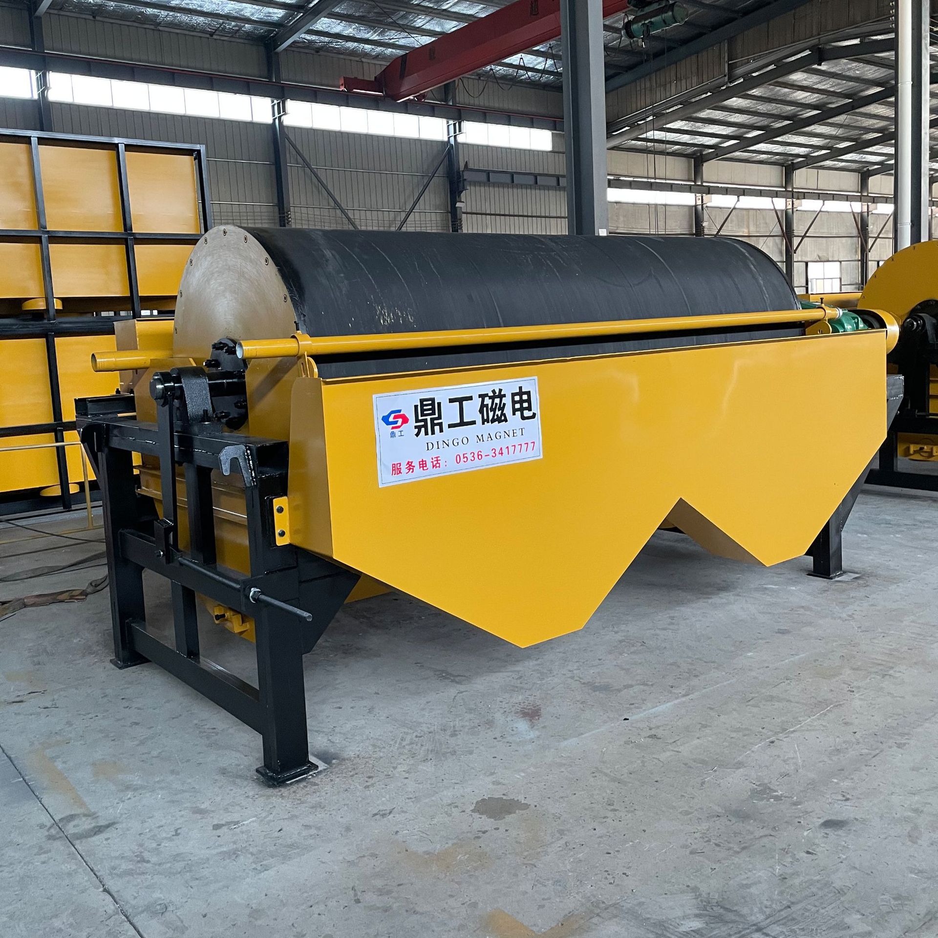 供应强磁湿式磁选机 永磁筒式磁选机 山东鼎工型号齐全磁选机