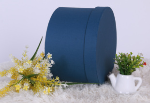 Multi-Color Linen Pattern Round Gift Box Gift Packaging Box Flower Box Customized Size Can Print Logo