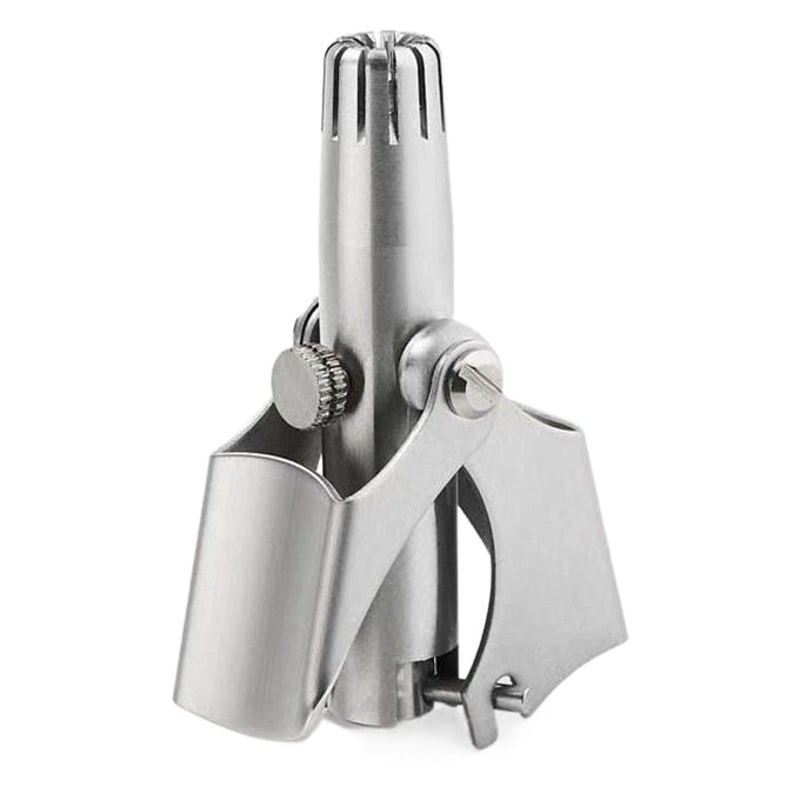 Супердешевый ручной триммер для волос в носу из нержавеющей стали/моющийся унисекс-инструмент для стрижки волос в носу оптом