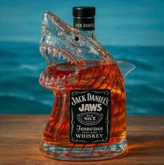 国境を越えたJaws 50thアニバーサリーWhiskey Bottleホオジロザメ50周年ウイスキーボトル