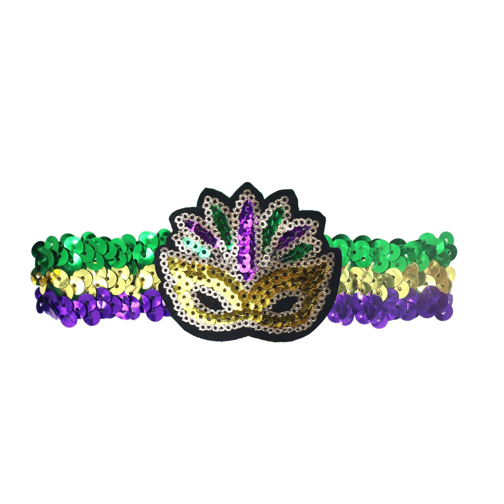 Mardi Gras fiesta de carnaval brasileño transfronterizo oro púrpura verde tricolor piezas de vestuario