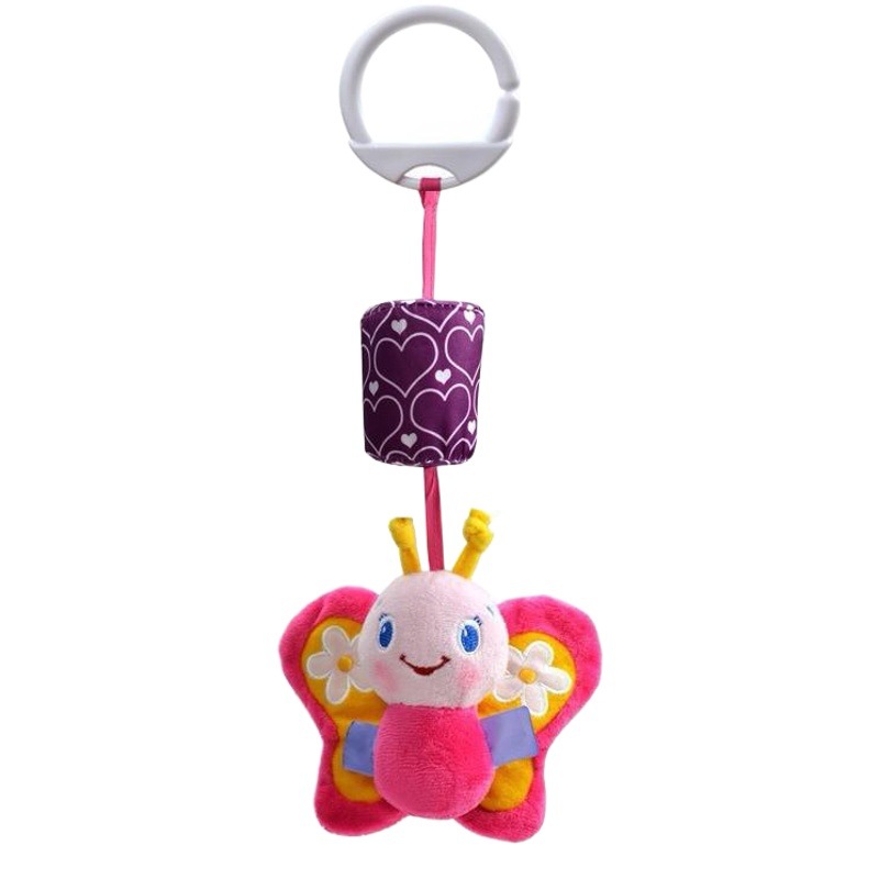 Juguete infantil de sonajero con forma de animal de dibujos animados, campana colgante para cuna, en stock, para educación temprana