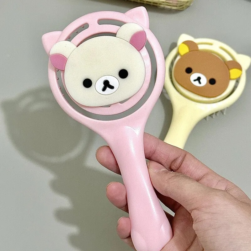 ホット販売コーム猫耳理髪コーム漫画ミニポータブルエアクッションコームエアバッグコーム中空リブコームマッサージ|undefined