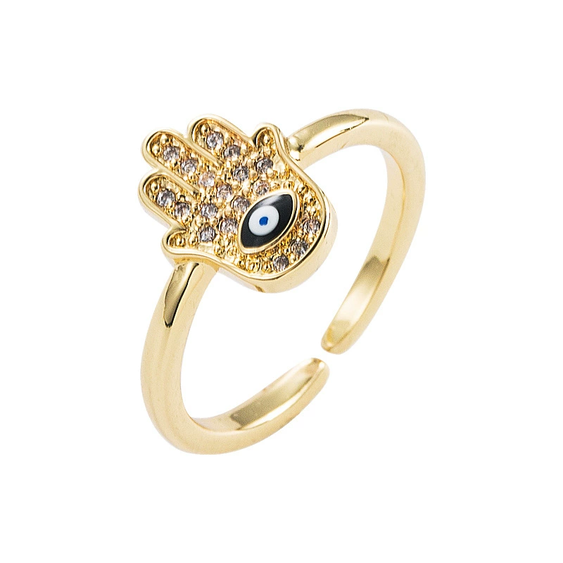 Fashionable copper zirconium, one size small design ring with stone hip-hop style, European style, micro incrustation, simple and elegant design