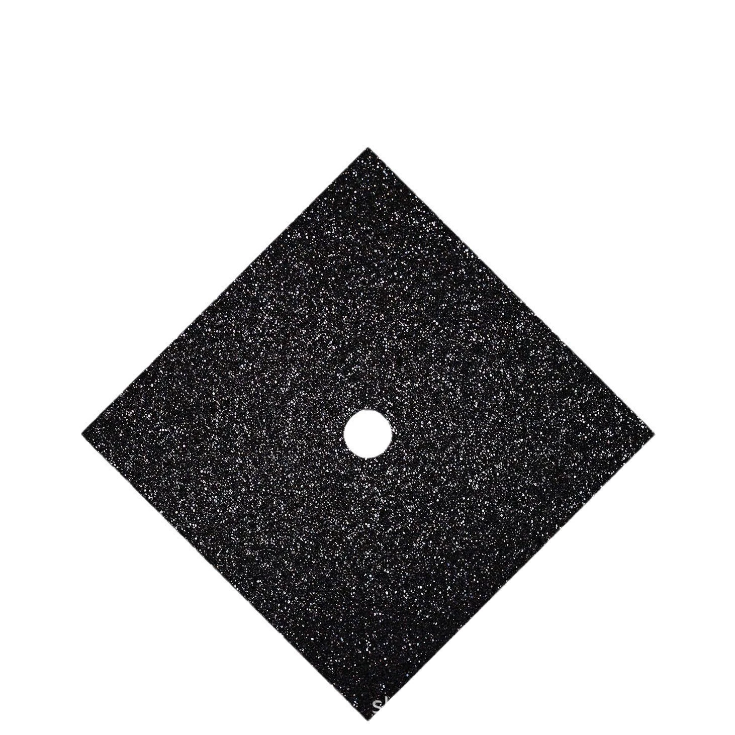 Блестящая бакалаврская шапочка с самоклеящейся основой из ЭВА, черная докторская шапочка, шапочка для выпускников своими руками, кожаная ткань, текстиль