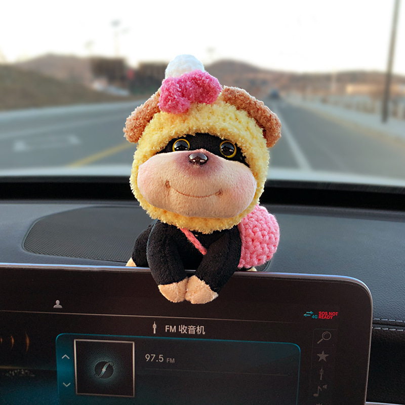 2025 nuevo estilo abeja perro decoración de coche consola central de coche pantalla muñeca de coche muñeca de coche muñeca
