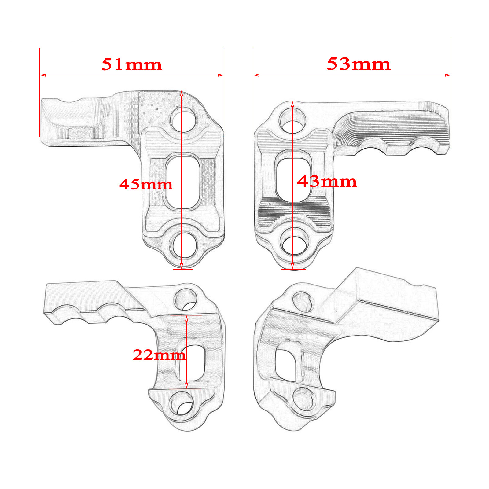 Suitable for Ktm Husqvarna Gas Gas Hengjian Z300 Off-Road Motorcycle Modified Upper Pump Reinforcement Protector