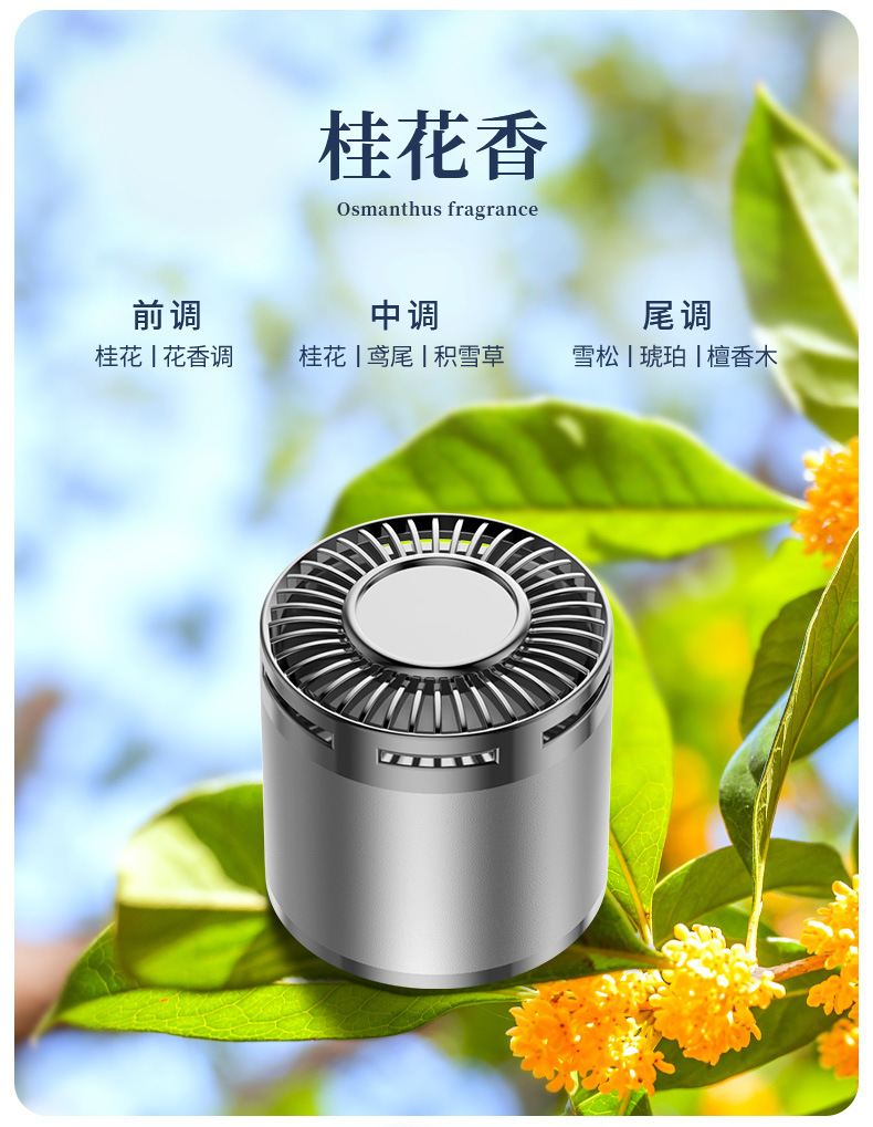 Gardenia Car Aromatherapy Car Solid Fragrance Balm Special High-End Fragrance Car Perfume Long-Lasting Fragrance for Men and Women