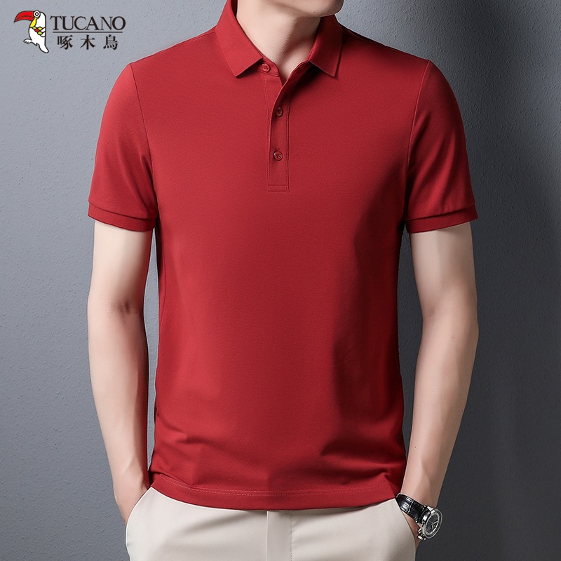 Tucano verano nuevo en stock manga corta fit diario moda casual hombres de negocios Polo