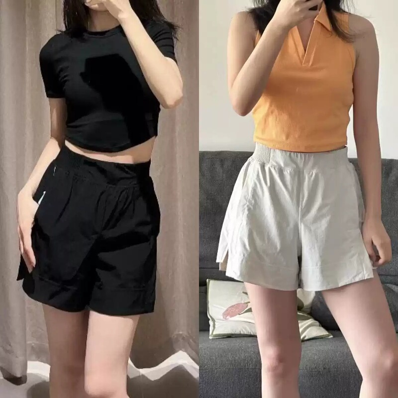 Loose-Fitting High-Waisted Wide-Leg Shorts for Sports, Yoga, Fitness, Quick-Drying, Summer Breathable, Slimming, Casual