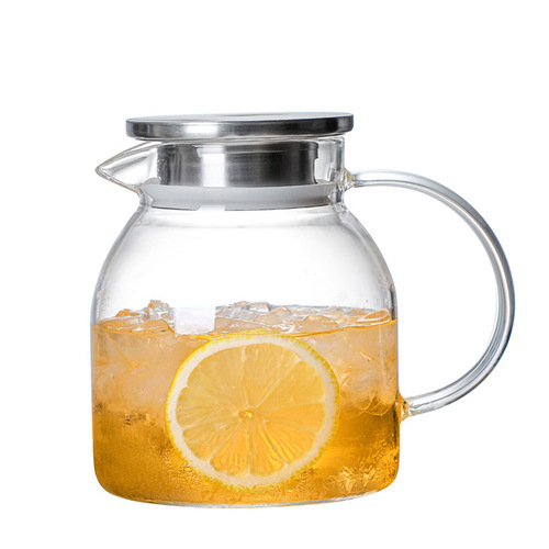Stainless Steel Kettle Glass Water Bottle Large Capacity Tea Pot Household Heat-Resistant Boiling Water Cup Teapot