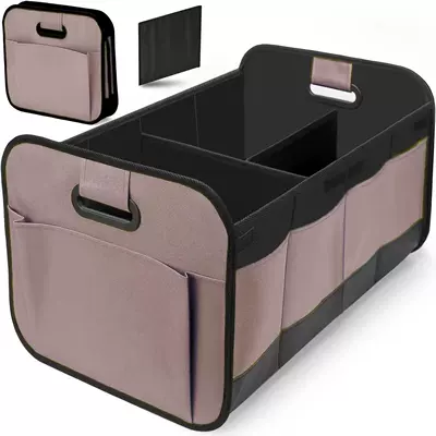 Organizer, Multifunctional and Practical, Car storage bag/box - brown