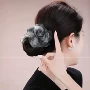 韩国中号盘发网纱鲨鱼夹