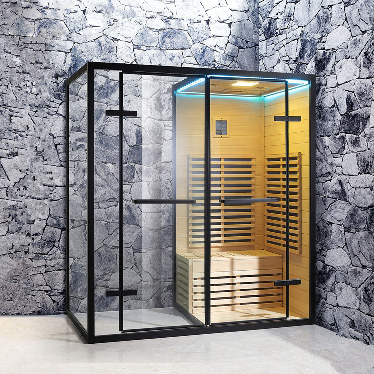 Foshan cuarto de baño casa sauna cuarto de baño integrado cuarto de baño seco y húmedo separación de vapor casa de baño