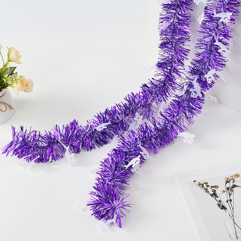 Comercio exterior transfronterizo barra de color de Halloween barra de color fantasma blanco multi-color multicombinación decoración de Halloween cinta de flores