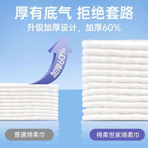 Cotton Soft Family Disposable Wash Face Towels 100% Cotton Dry Wet Dual Use Baby Soft Towels Beauty Cleansing Towels